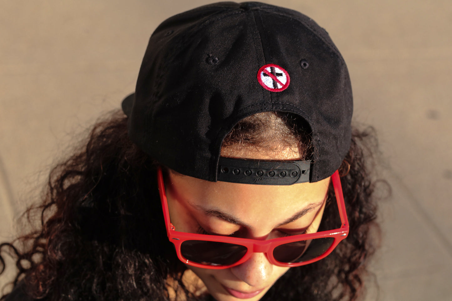 Logo Crossbuster Snapback Hat (Black)
