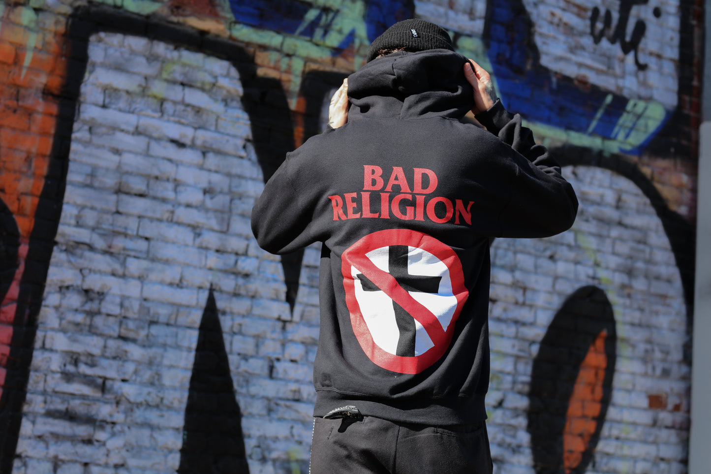 Logo Crossbuster Zip Up Hoodie (Black)