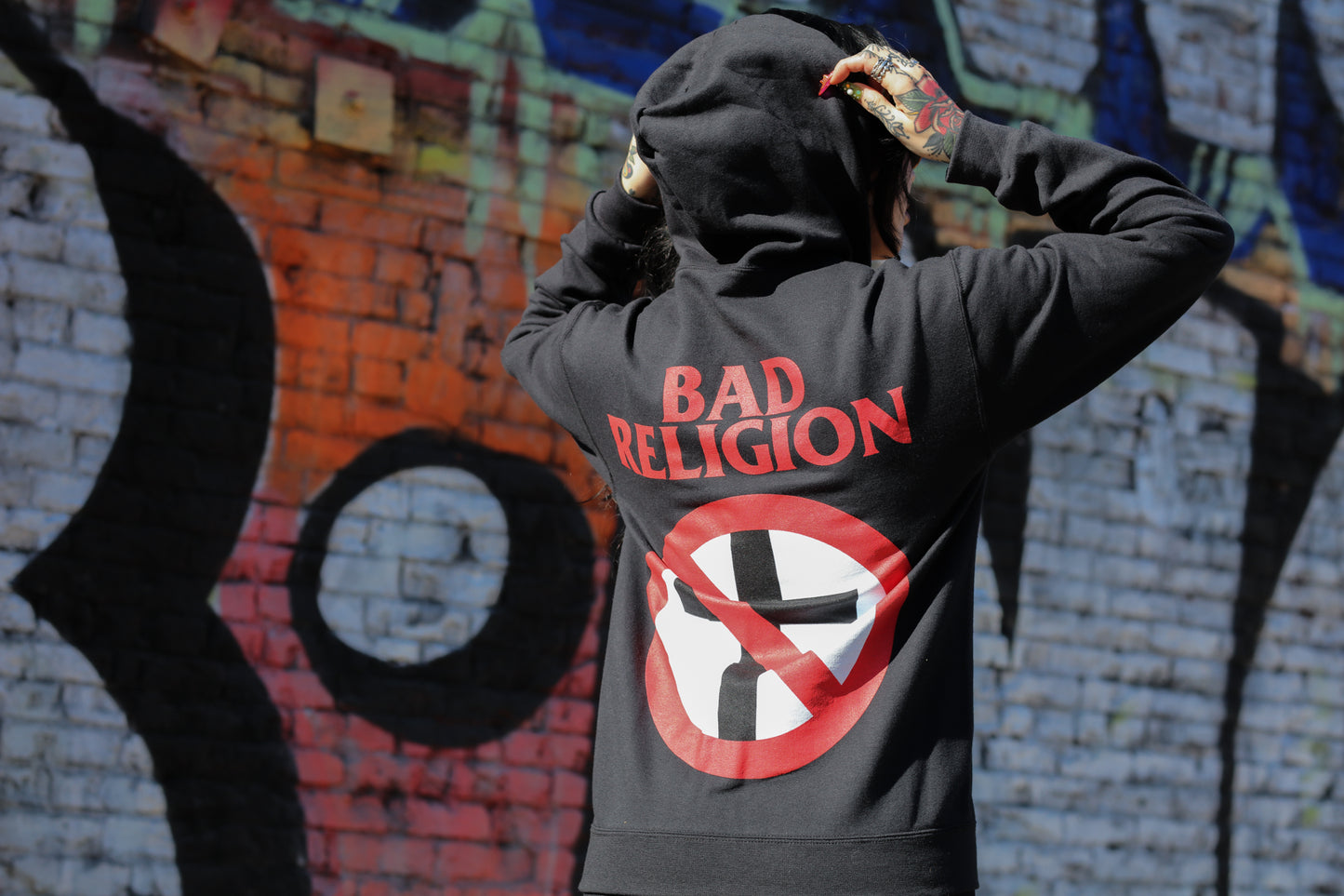 Logo Crossbuster Zip Up Hoodie (Black)