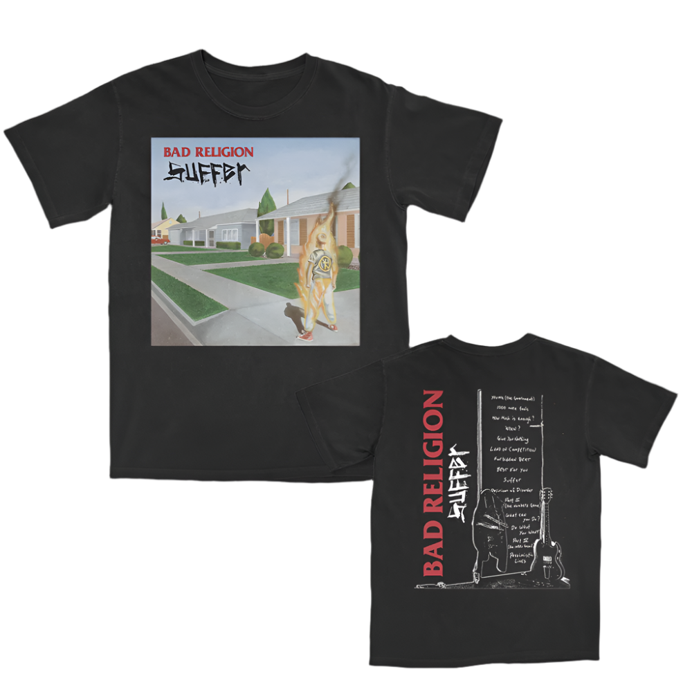 Suffer Track List T-Shirt (Black) – Bad Religion Store Suffer Track List T-Shirt (Black) – Bad Religion Store