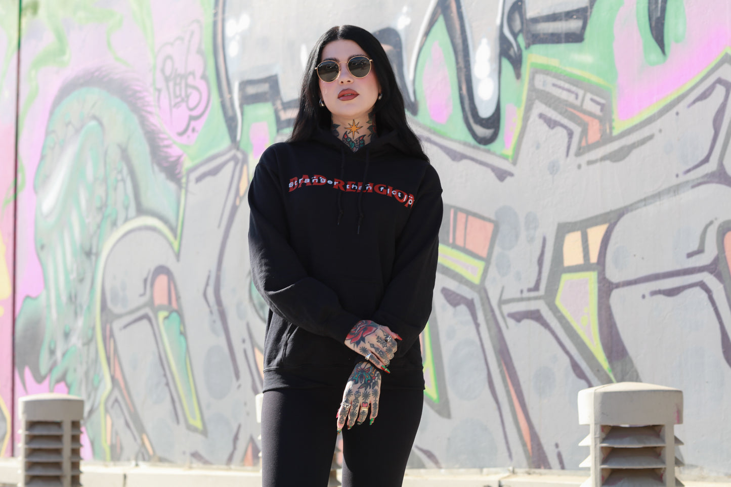 Stranger Than Fiction Pullover Hoodie (Black)