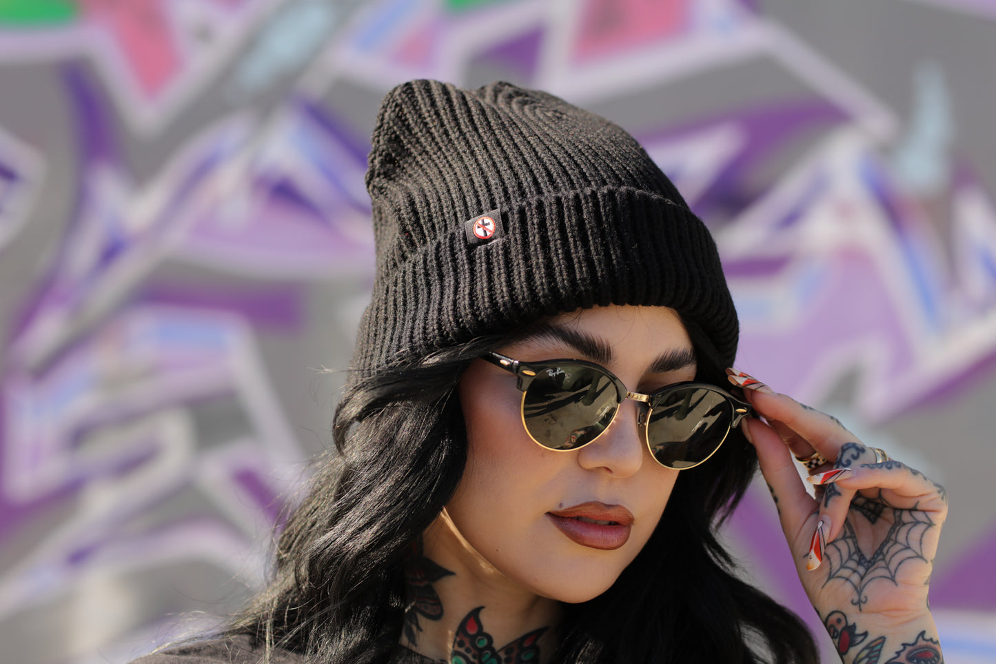 Crossbuster Cuff Beanie (Black)