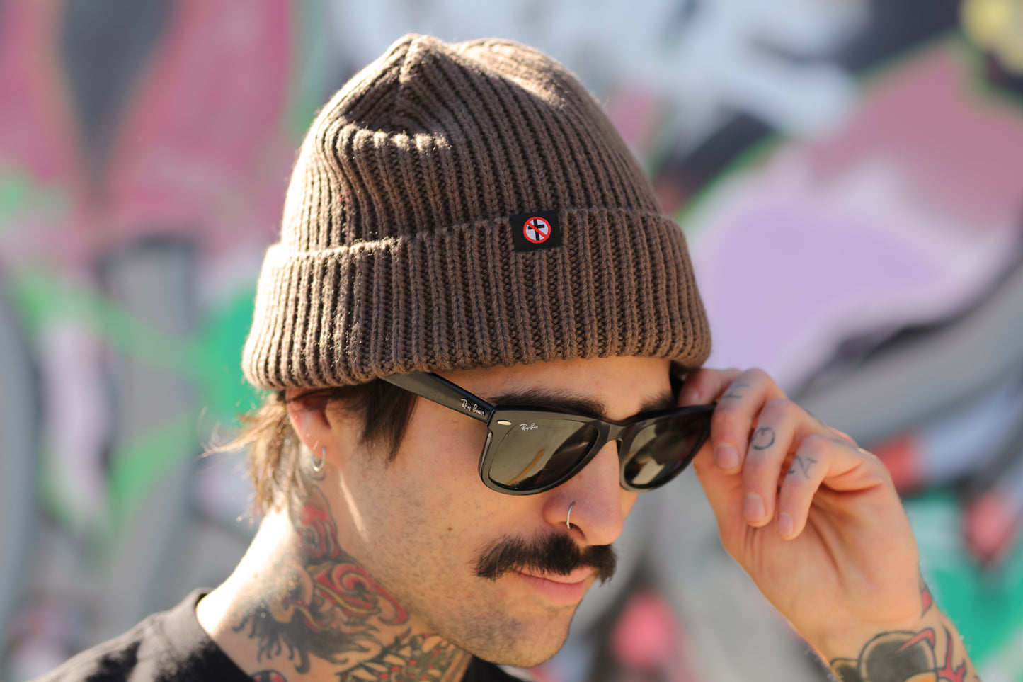 Crossbuster Cuff Beanie (Walnut)