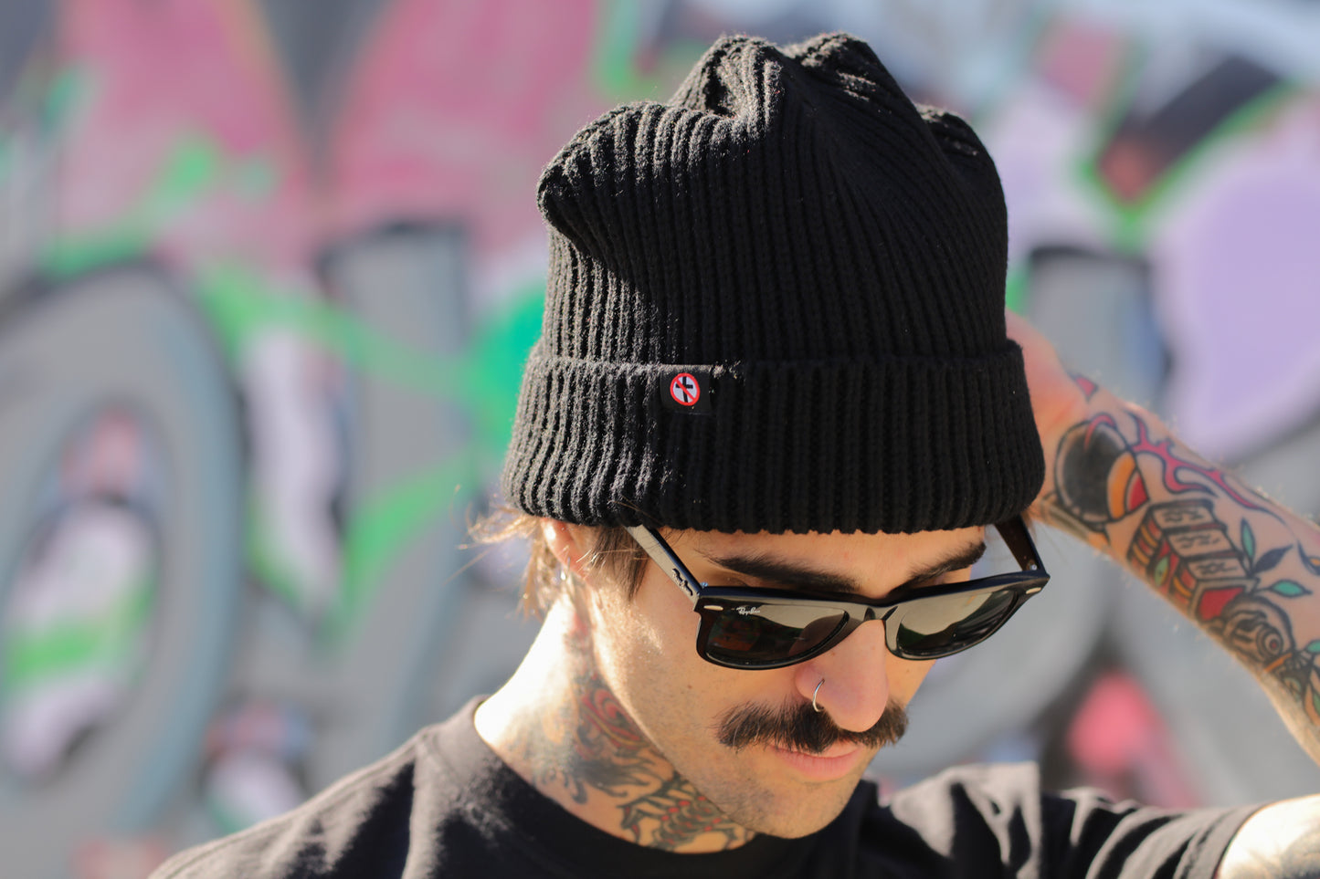 Crossbuster Cuff Beanie (Black)