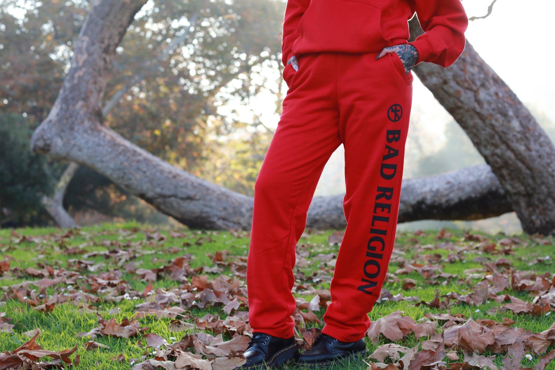 Logo Hoodie & Sweatpants Bundle (Red) – Bad Religion Store