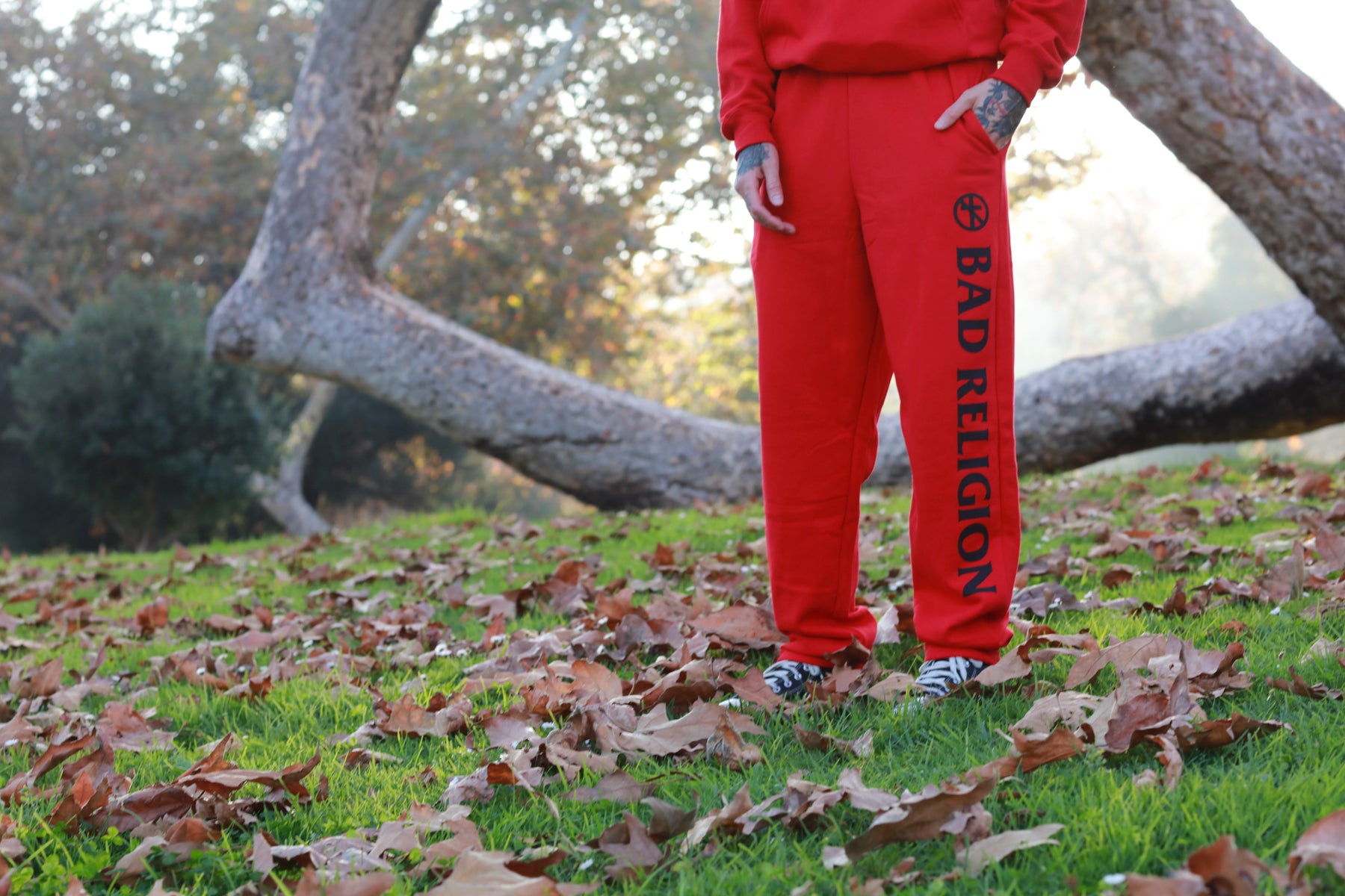 Logo Hoodie & Sweatpants Bundle (Red) – Bad Religion Store