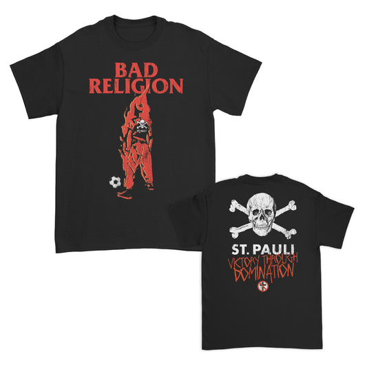 FC St Pauli x Bad Religion Victory Through Domination T-Shirt (Black)