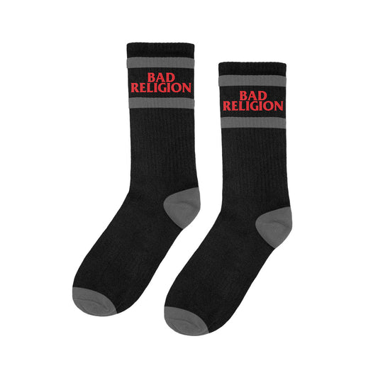 Logo Stripe Socks (Black/Gray)