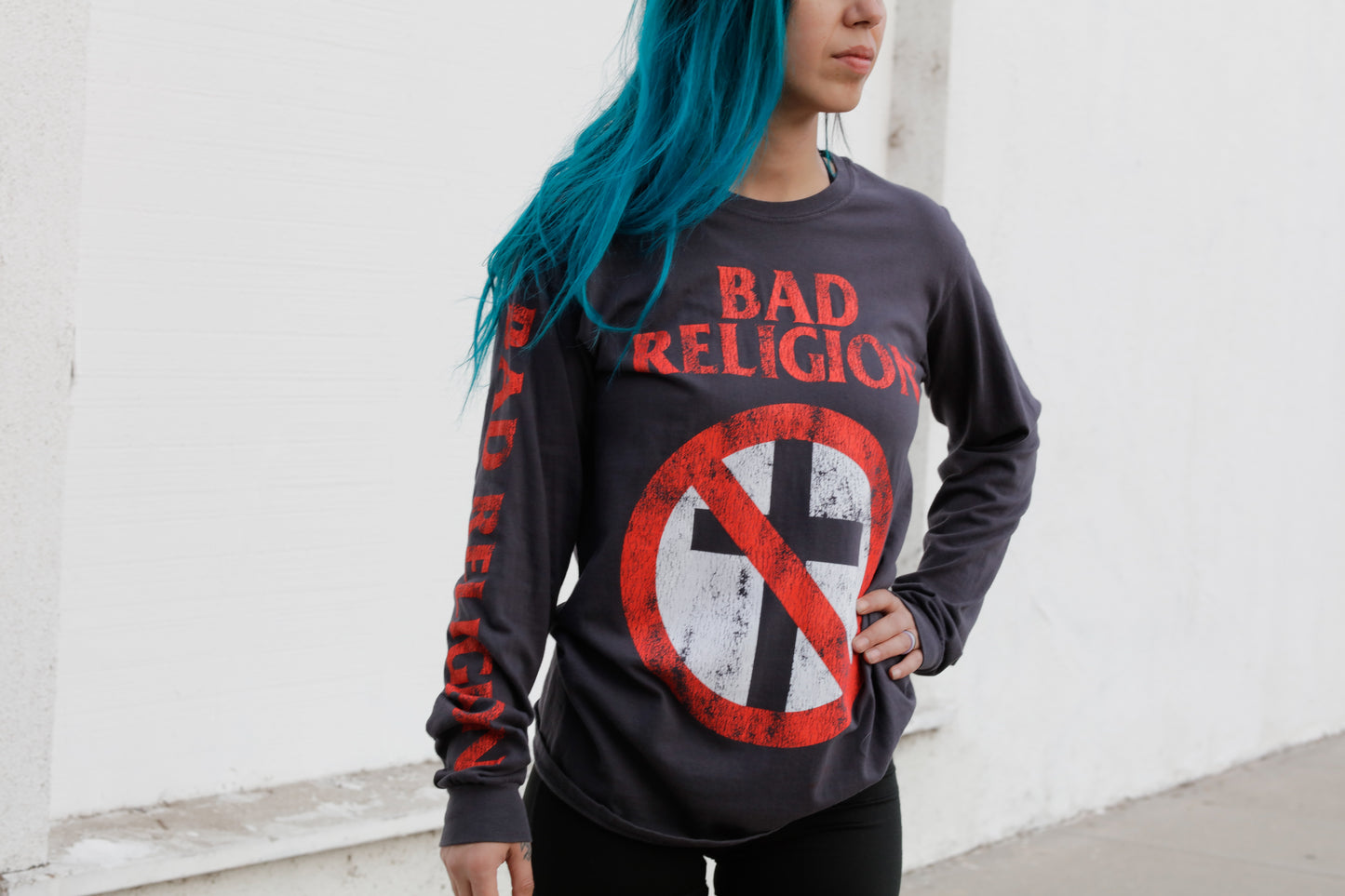 Distressed Crossbuster Long Sleeve (Pepper)