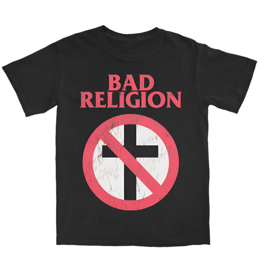 Distressed Big Crossbuster T-Shirt (Black)